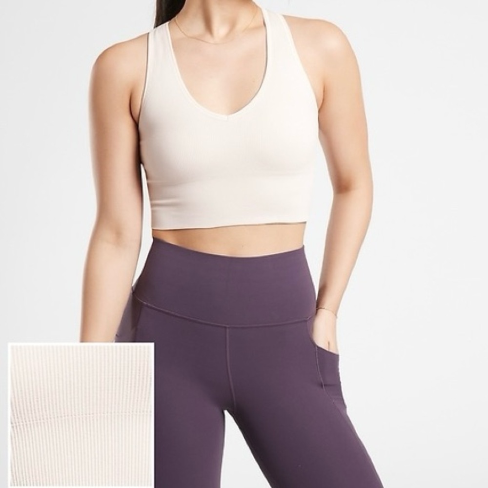 Athleta Seamless Crop Rib Tank